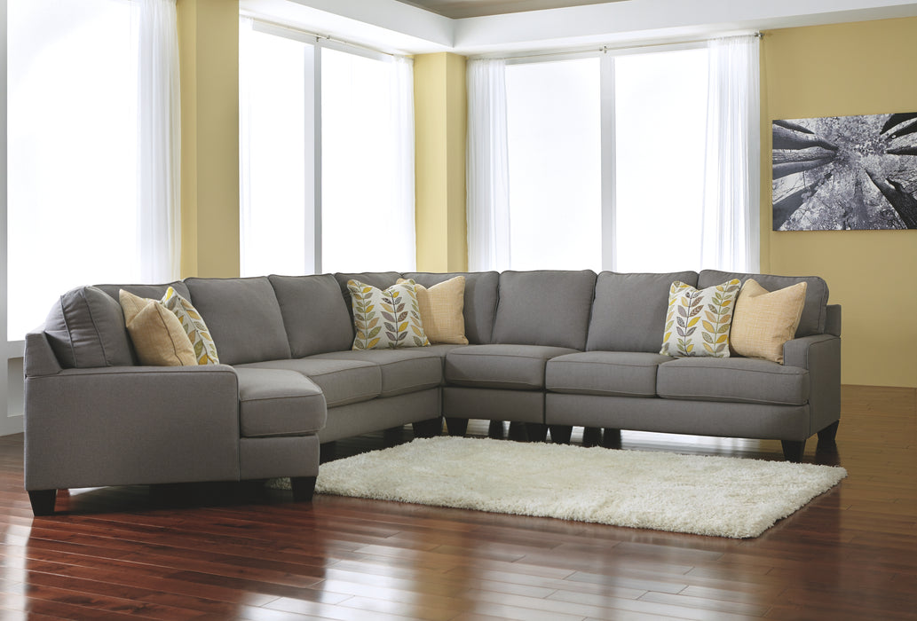 Chamberly Signature Design by Ashley 5-Piece Sectional with Cuddler