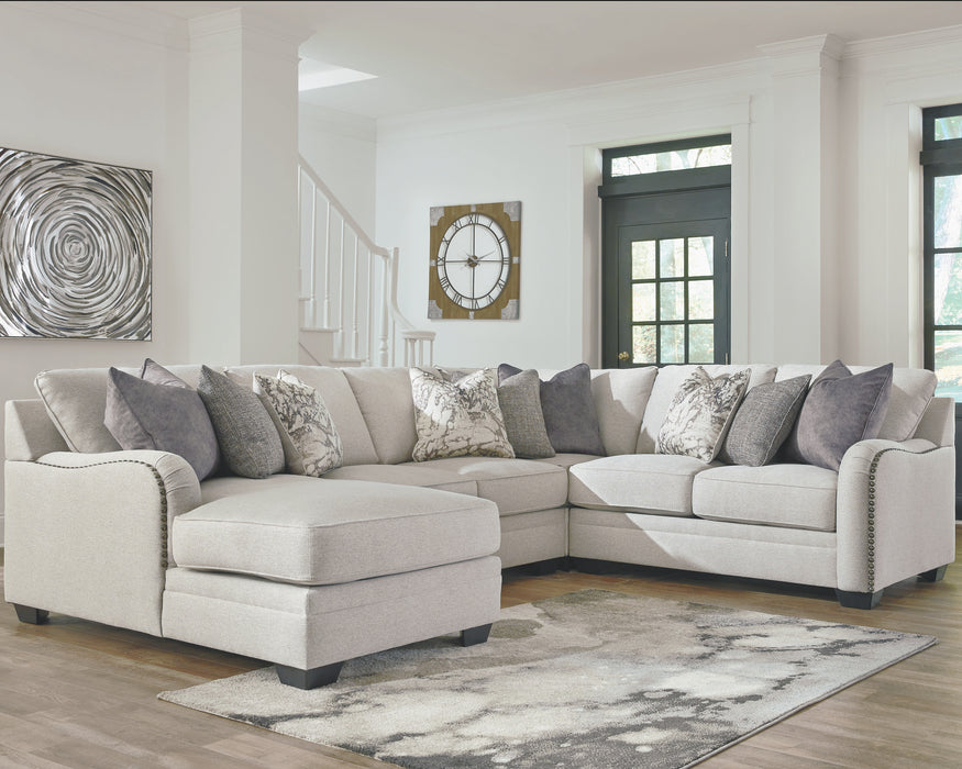 Dellara Benchcraft 4-Piece Sectional with Chaise