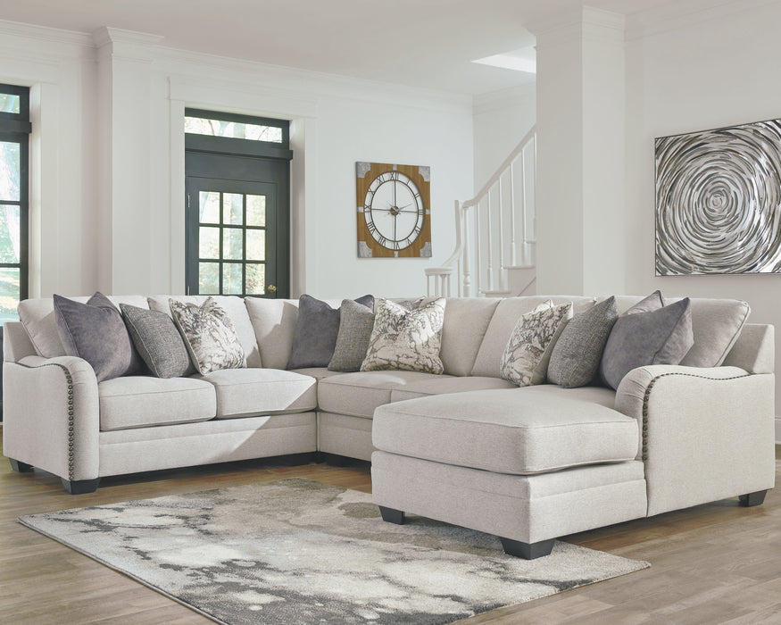 Dellara Benchcraft 4-Piece Sectional with Chaise