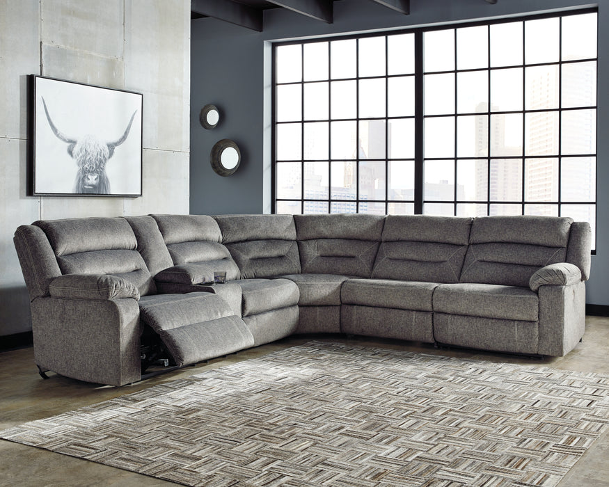 Malmaison Signature Design by Ashley 4-Piece Power Reclining Sectional