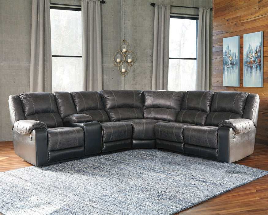 Nantahala Signature Design by Ashley 6-Piece Reclining Sectional