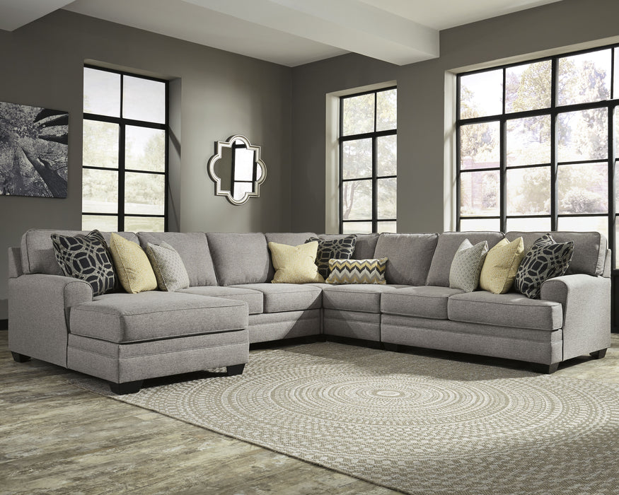 Cresson Benchcraft 5-Piece Sectional with Chaise