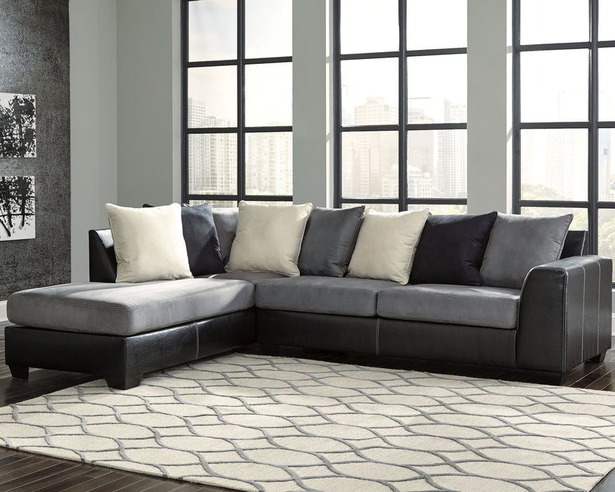 Jacurso Signature Design by Ashley 2-Piece Sectional with Chaise