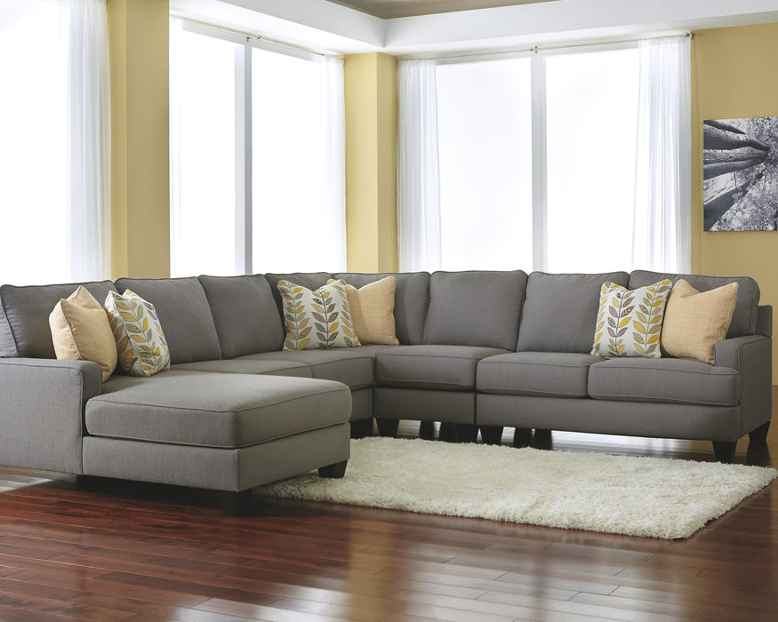 Chamberly Signature Design by Ashley 5-Piece Sectional with Chaise