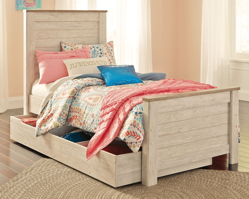 Willowton Signature Design by Ashley Bed with Storagfe Drawer