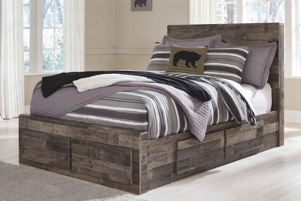 Derekson Benchcraft Bed with 6 Storage Drawers