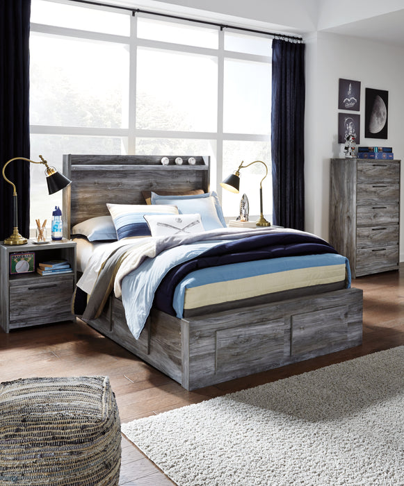 Baystorm Signature Design by Ashley Bed with 4 Storage Drawers