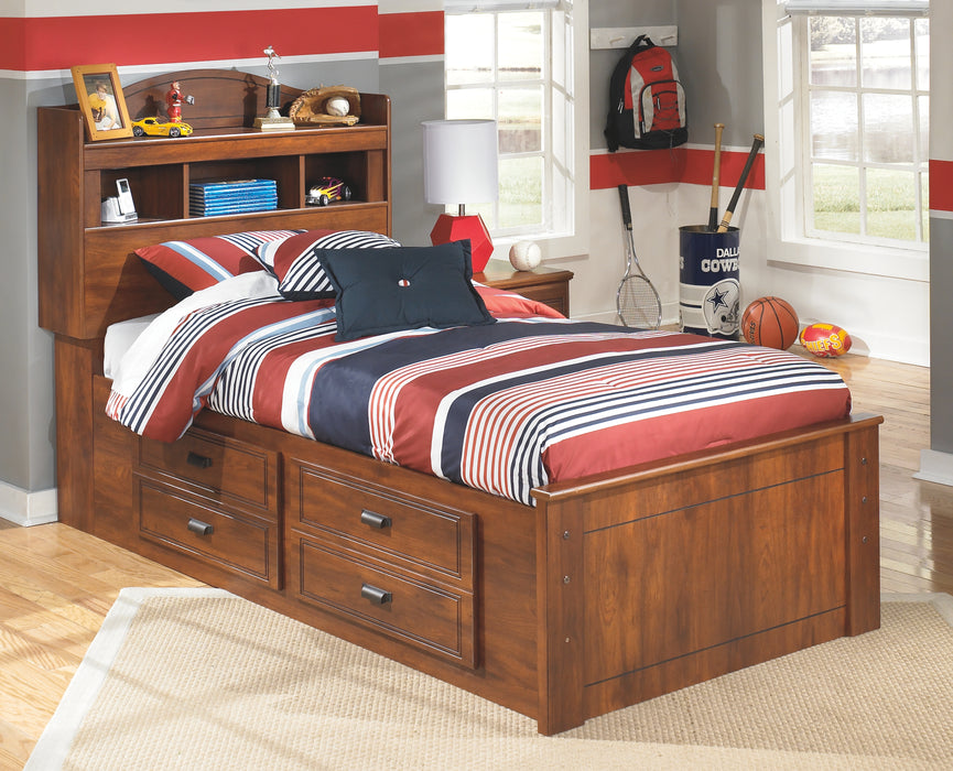 Barchan Signature Design by Ashley Bookcase Bed with 2 Storage Drawers