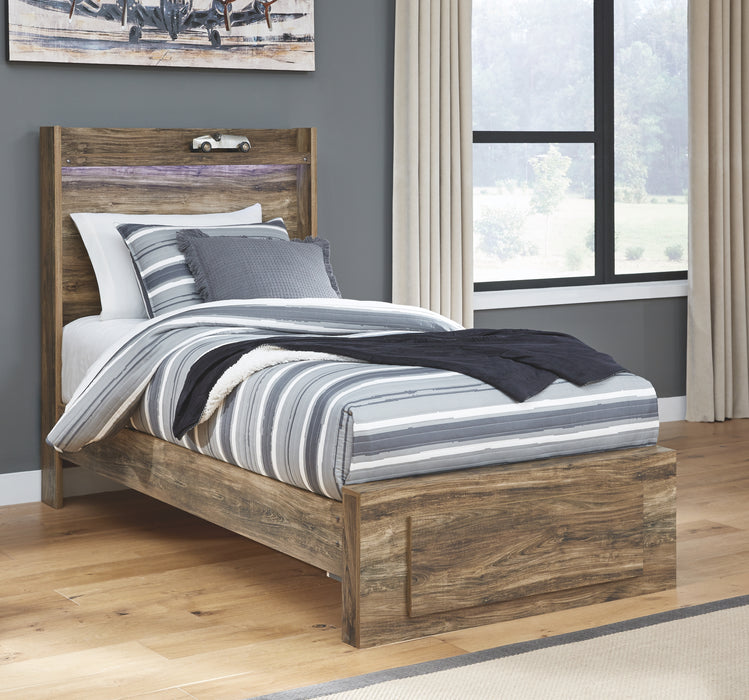 Rusthaven Signature Design by Ashley Bed with Storage Drawer