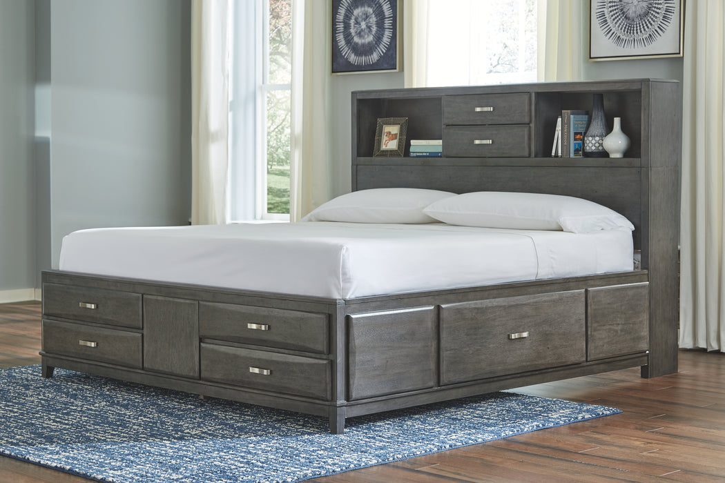 Caitbrook Signature Design by Ashley Bed with 8 Storage Drawers