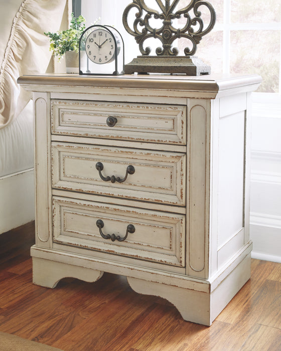 Realyn Signature Design by Ashley Three Drawer Nightstand