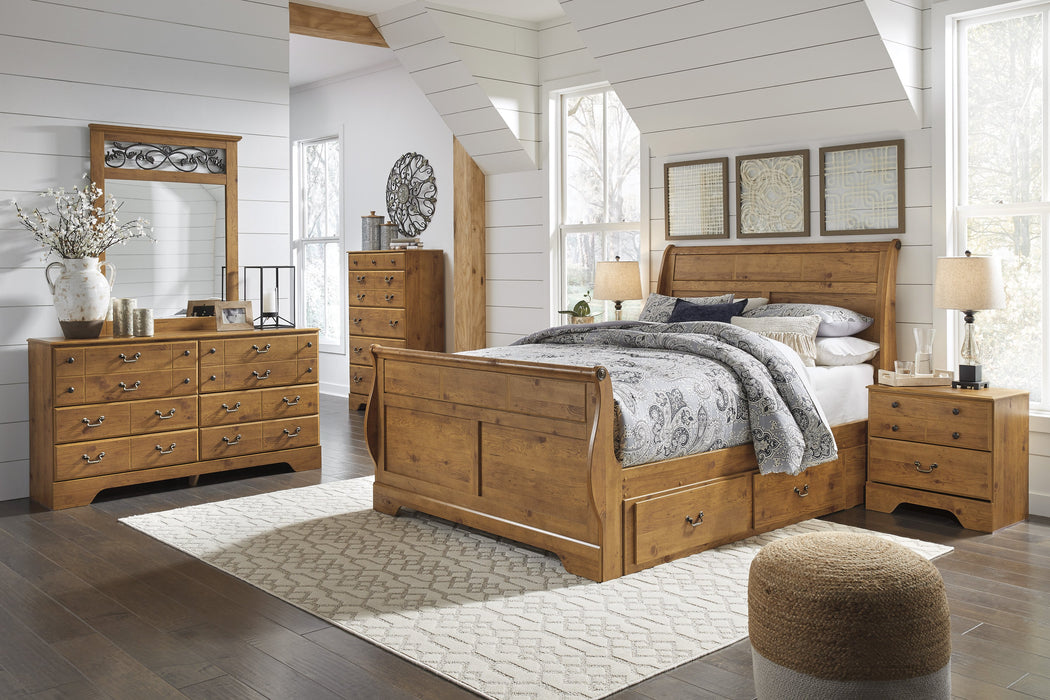 Bittersweet Sleigh Bed Signature Design 5-Piece Bedroom Set with 2 Storage Drawers