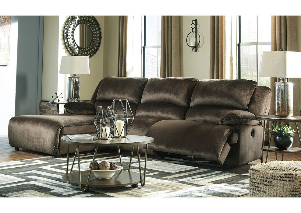 Clonmel Signature Design by Ashley 3-Piece Power Reclining Sectional with Chaise