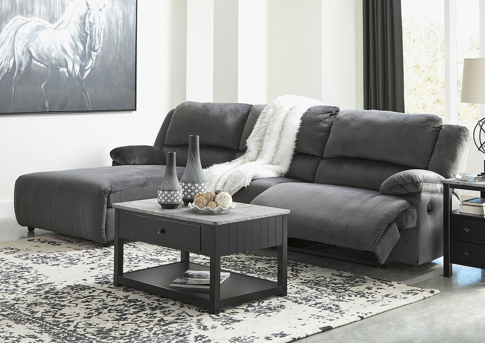 Clonmel Signature Design by Ashley 3-Piece Power Reclining Sectional with Chaise