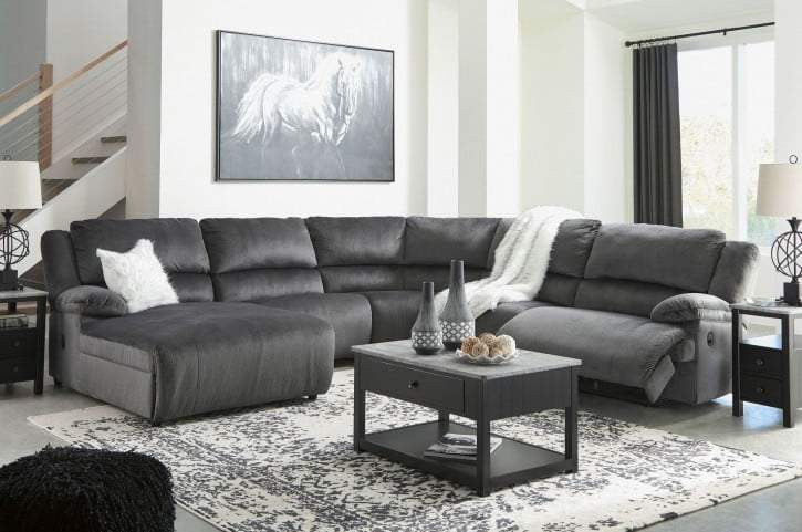 Clonmel Signature Design by Ashley 5-Piece Power Reclining Sectional