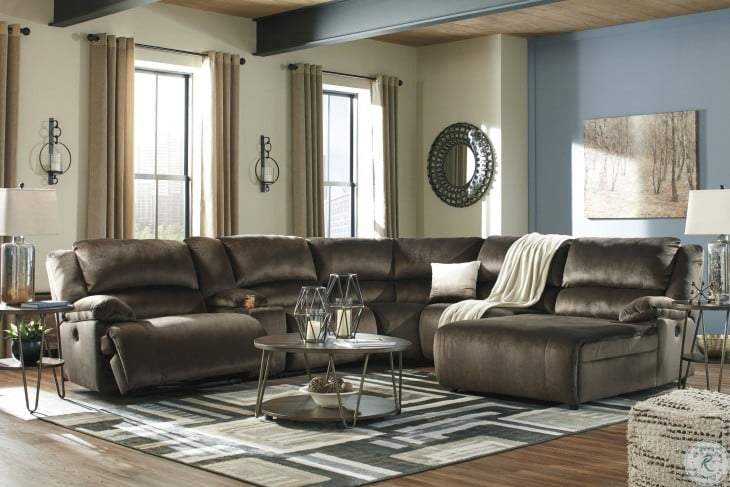 Clonmel Signature Design by Ashley 5-Piece Power Reclining Sectional