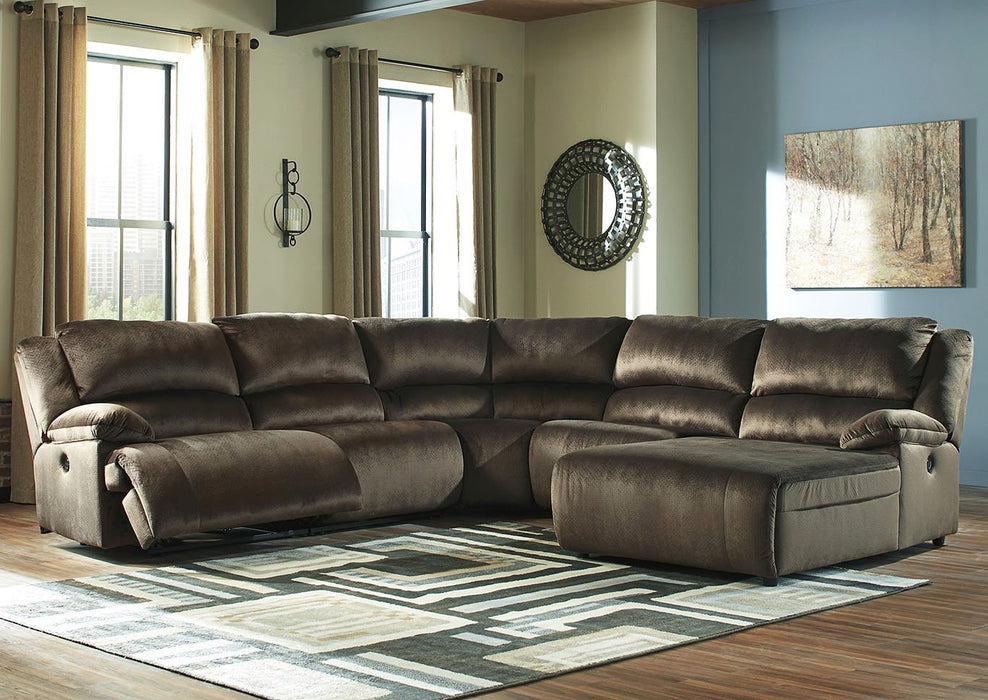 Clonmel Signature Design by Ashley 5-Piece Reclining Sectional