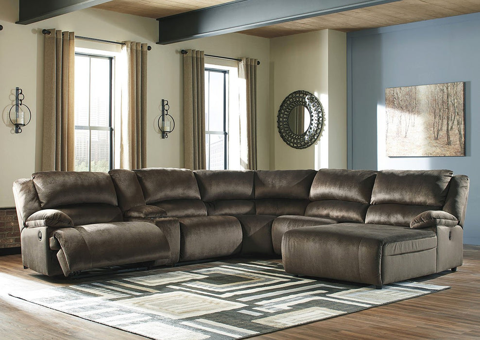 Clonmel Signature Design by Ashley 6-Piece Reclining Sectional