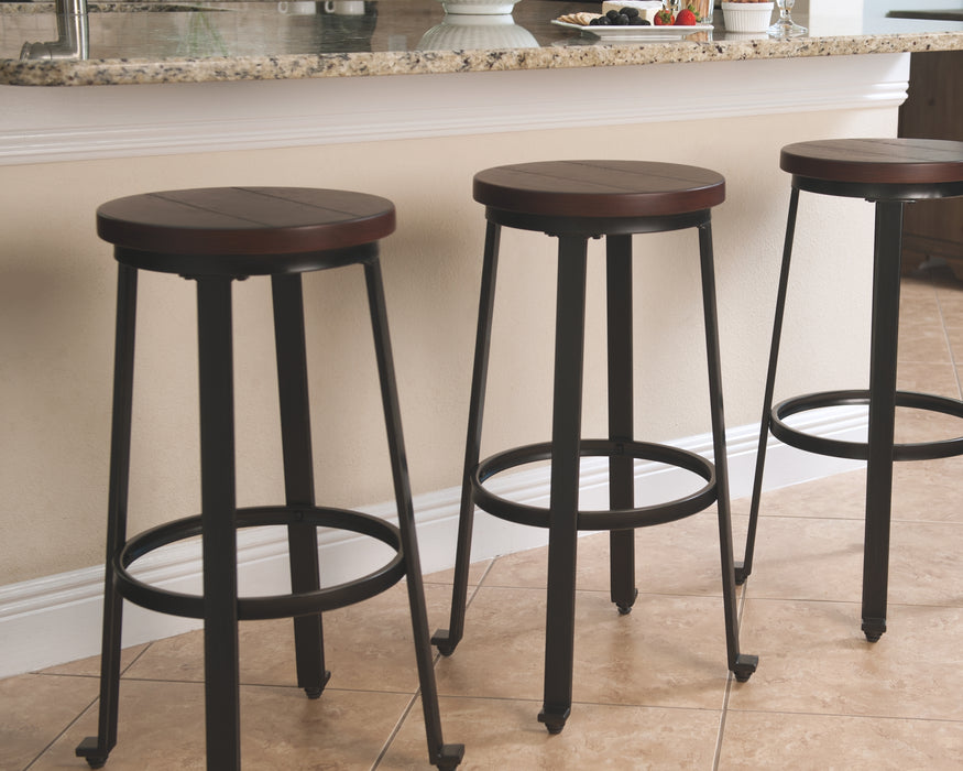 Challiman Signature Design by Ashley Barstool Set of 2