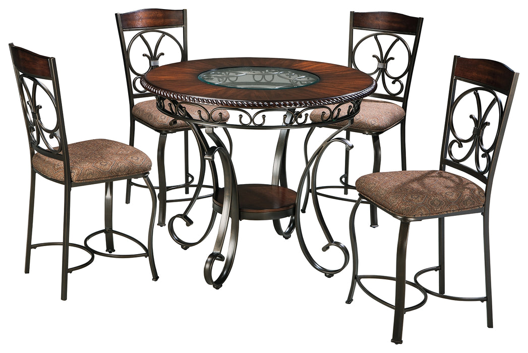 Glambrey Signature Design Counter Height 5-Piece Dining Room Set