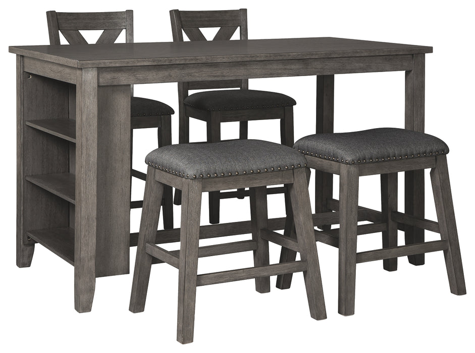 Caitbrook Signature Design Counter Height 5-Piece Dining Room Set