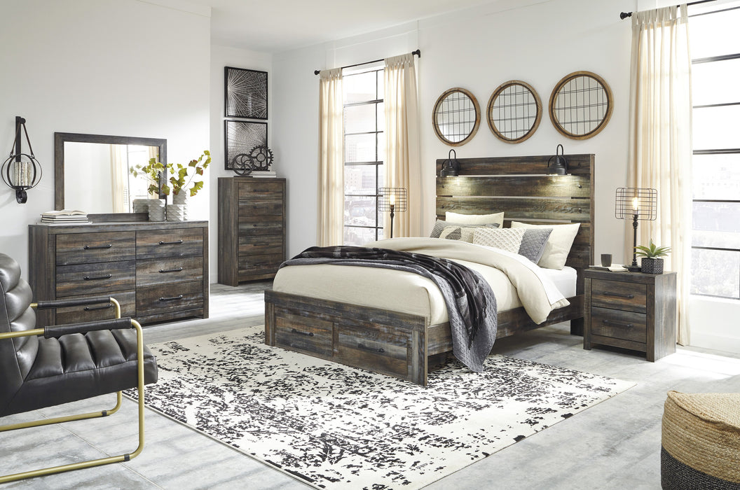 Drystan Signature Design 5-Piece Bedroom Set with 2 Storage Drawers