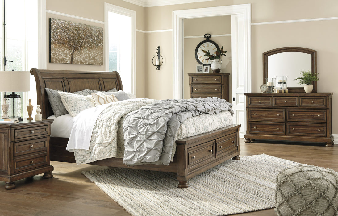 Flynnter Signature Design 5-Piece Bedroom Set with 2 Storage Drawers