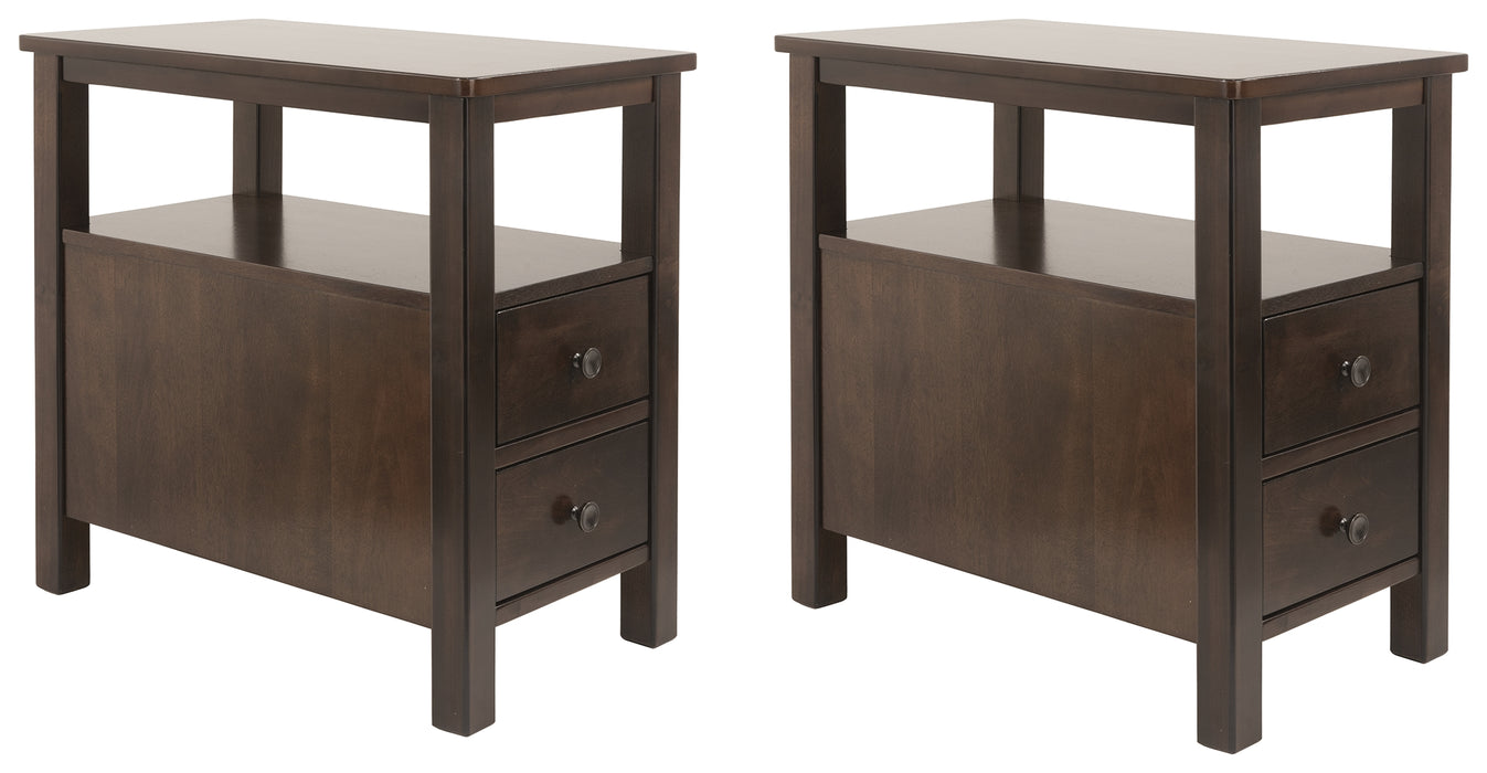 Marion Signature Design Chair Side 2-Piece End Table Set