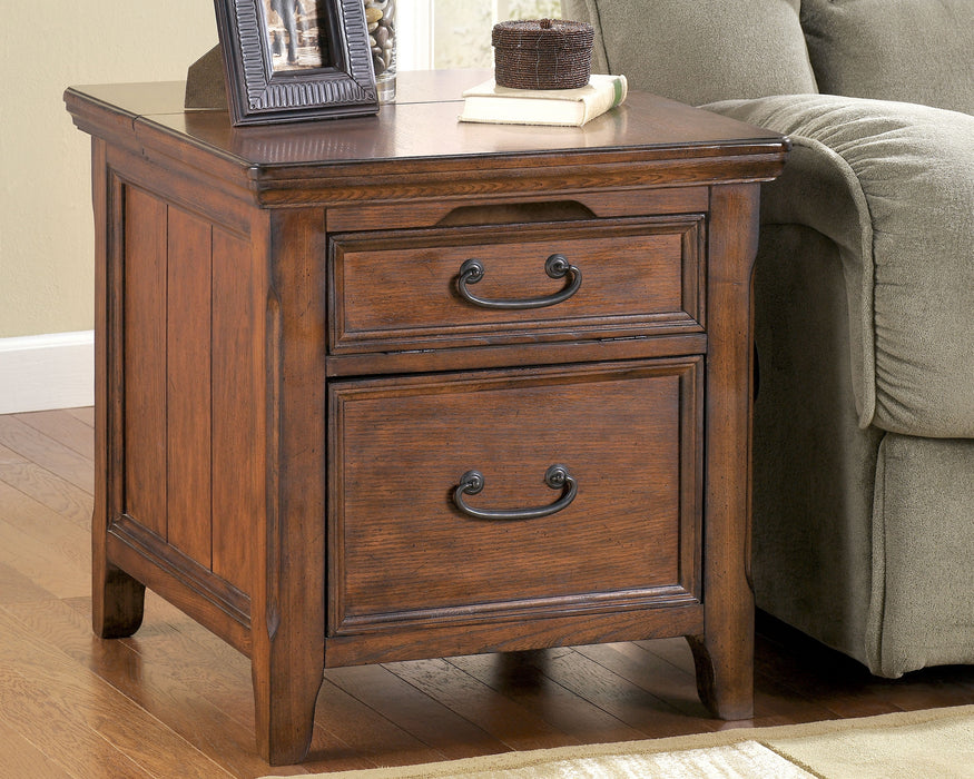 Woodboro Signature Design by Ashley End Table with Power Outlets